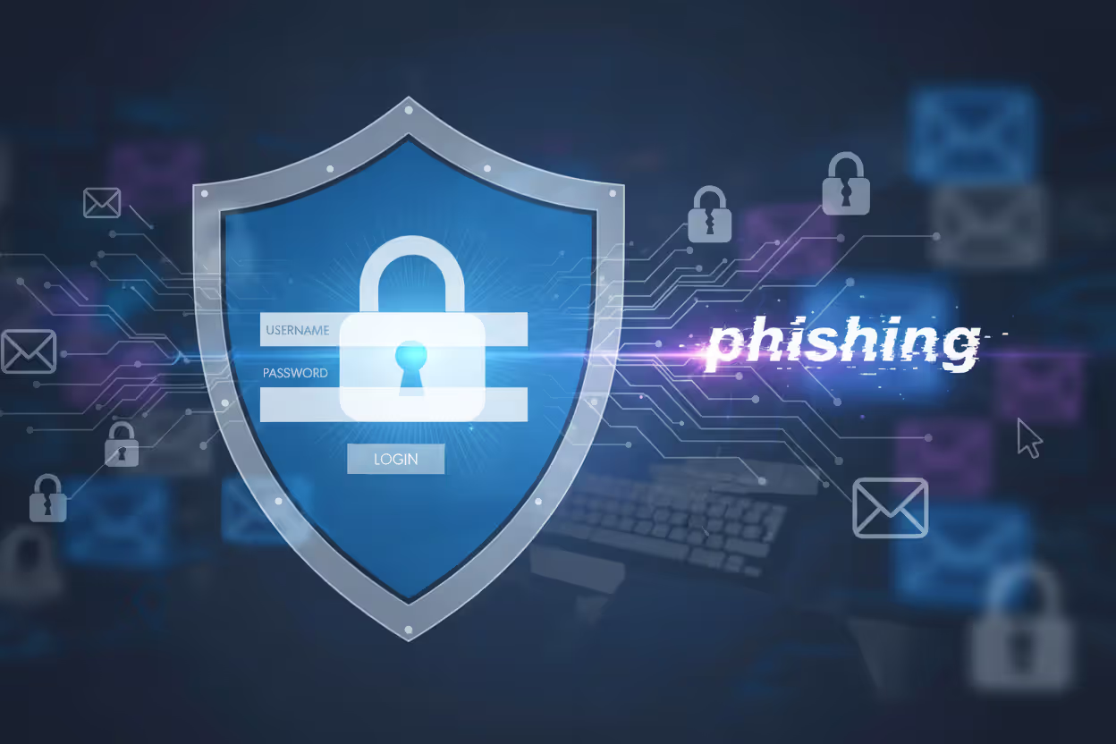 Protected login screen illustrating MFA as a defense against phishing and credential theft