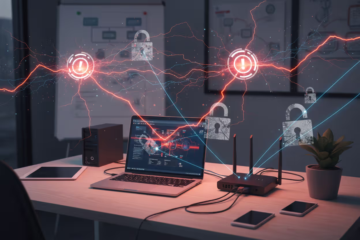 Small business office exposed to multiple cyber attack attempts