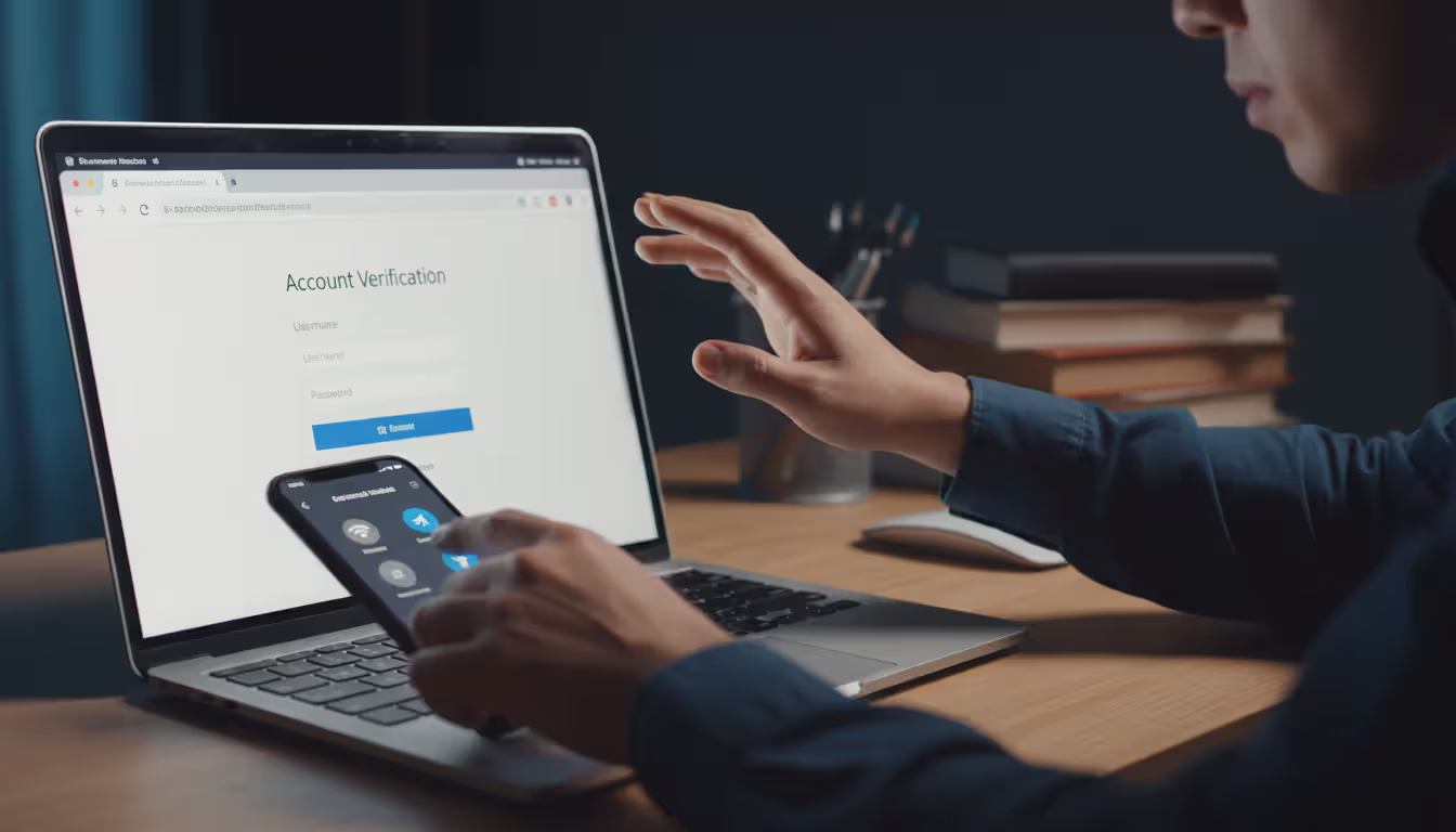 User closing fake login page after clicking phishing link