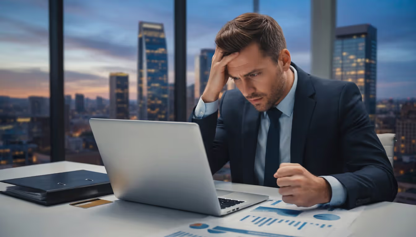 Business professional facing financial and civil consequences after a phishing case